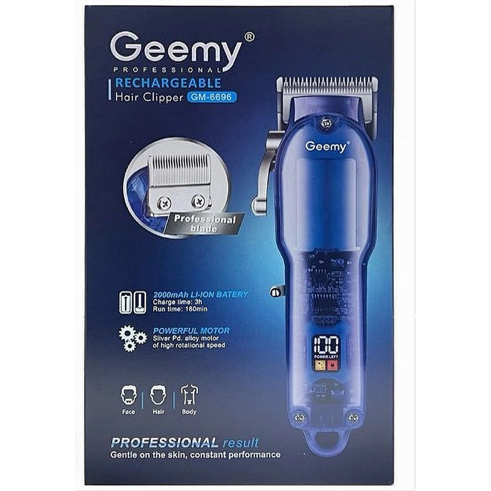 Trade Shop - Tagliacapelli Professionale Senza Fili Display Led Capelli Barba A Batteria Gm-6696 -