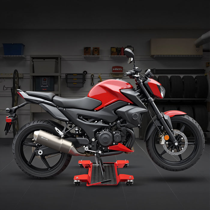 Carrello sposta moto Ausilio di manovra per moto scooter Pedana 60x42x7,5cm Max 250kg