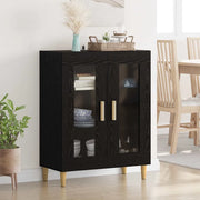 Credenza-Buffet-Armadio da cucina Rovere Nero 69,5 x 34 x 90 cm Legno multistrato 722812