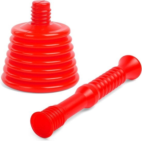 Stamper di Scarico per Toilette e Lavandino - Morsetto Rimovibile - Adatto per Bagno e Cucina - Lunghezza 36 cm