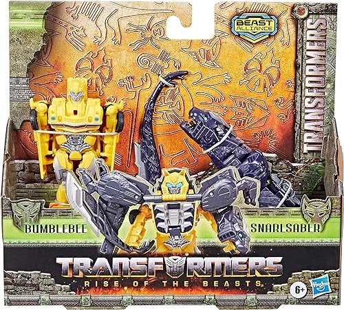 Transformers: Il Risveglio, Beast Alliance, Beast Combiner, confezione da 2 action figure, Bumblebee e Snarlsaber da 12,