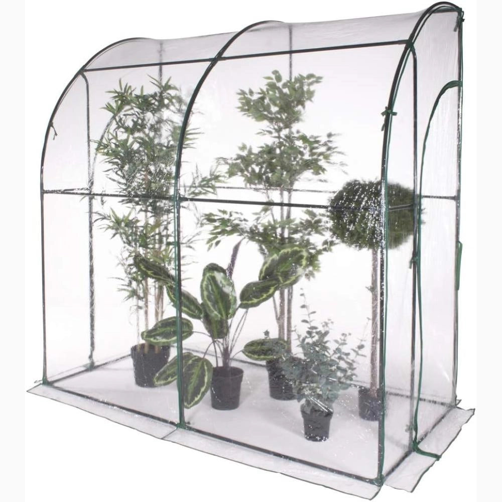 Serra da Giardino a Parete Senza Ripiani con copertura in PVC impermeabile 200x100x210H cm