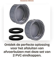 Blocco Flessibile con Sigillatura in Gomma - Stop Flessibile - Stop Fuga - Stop Flessibile per Doccia - 50mm di Diametro - Stop Flessibile in PVC