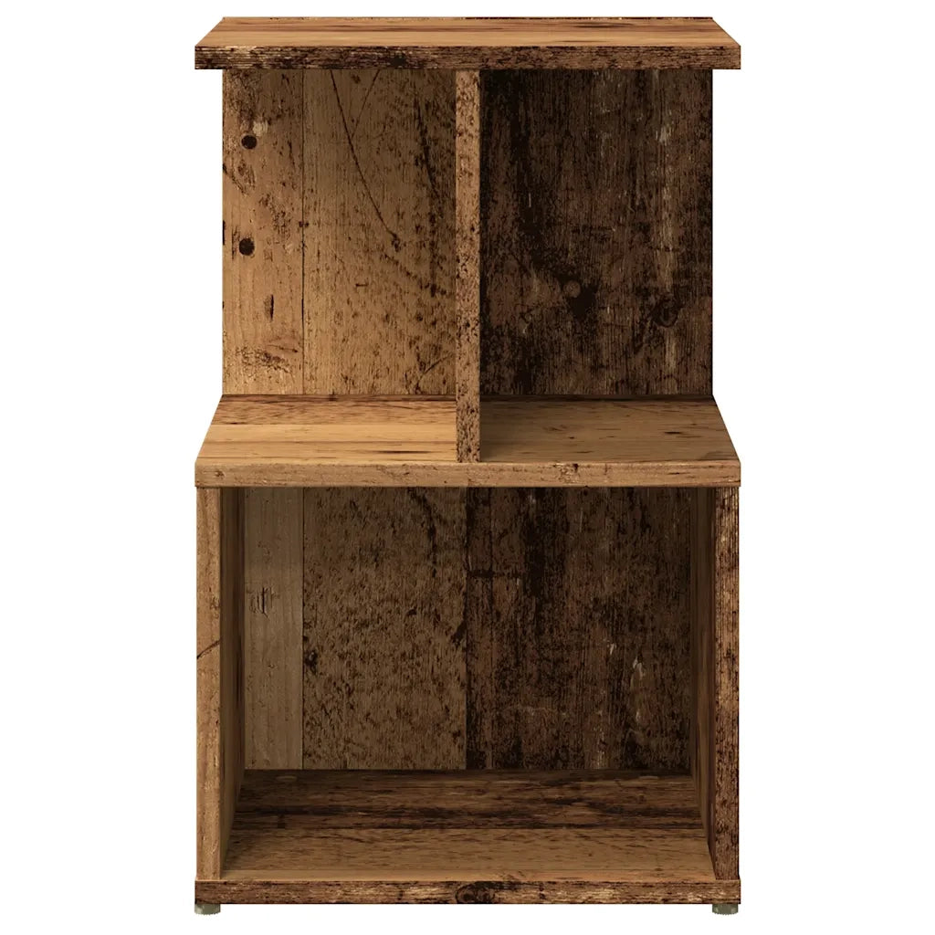 Comodino Legno Vecchio 35x35x55 cm in Legno Multistrato 856530