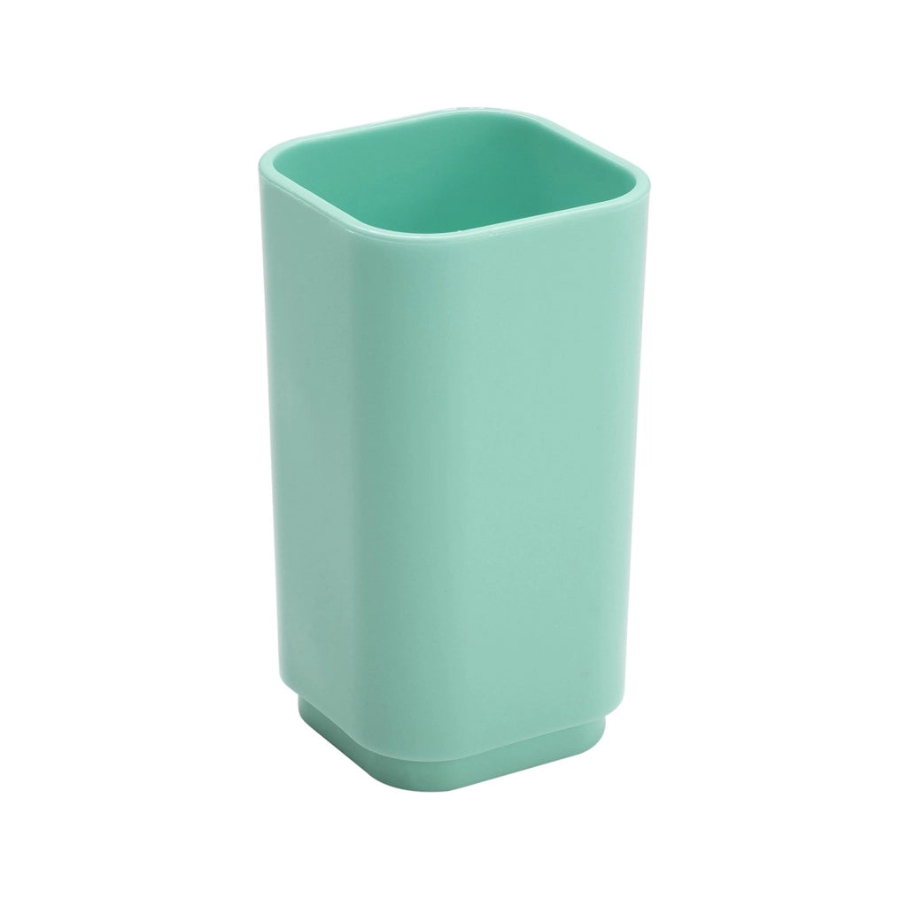 Portaspazzolini d'appoggio in plastica riciclata 6398 Gedy serie SEVENTY Acquamarina