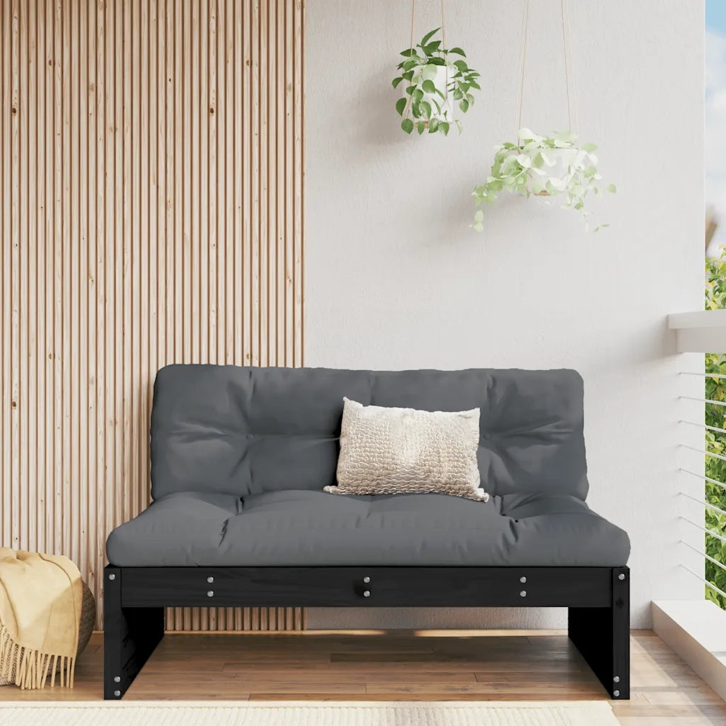 Divano Centrale 120x80 cm in Legno Massello di Pino Nerocod mxl 96984
