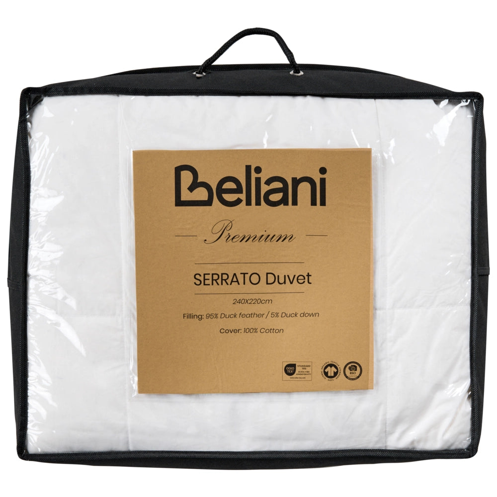 Piumino Japara Cotone Imbottitura Piumino D'anatra 220 x 240 cm Per Tutte Le Stagioni Due Strati Doppio