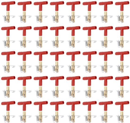 Accessori per l'acqua - Drinknippel automatico - Beccuccio per coniglio - Spout per acqua - Accessori per l'acqua - 20 pezzi - Plastica/Rame/Ferro