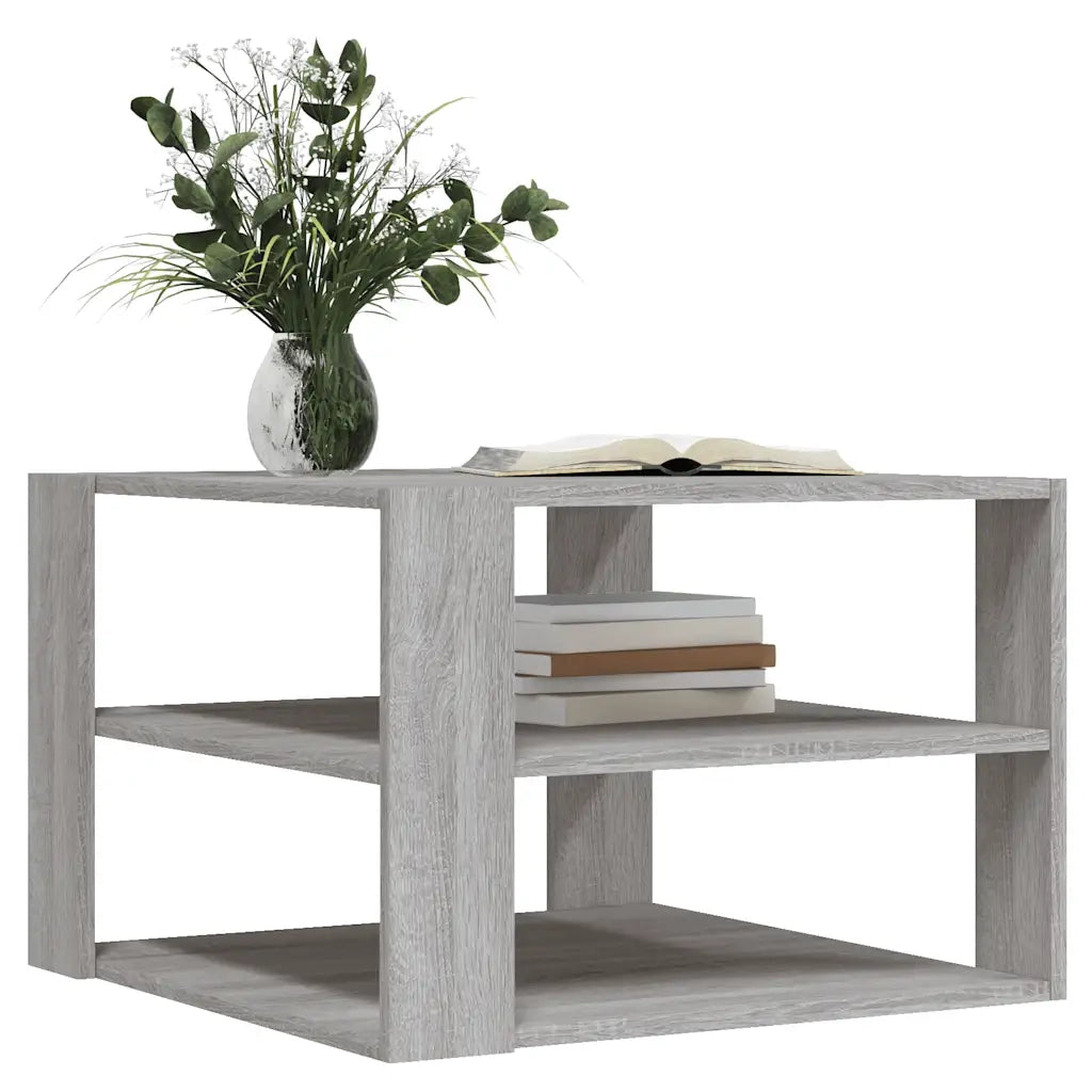 Tavolino Salotto Grigio Sonoma 59,5x59,5x40cm Legno Multistratocod mxl 85946