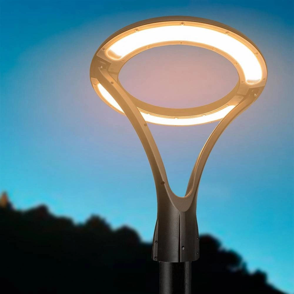 Trade Shop - Lampione Moderno Led 100w Cerchio Fungo Ip65 Luce Esterni Giardino Cortile Gd-100w - -bianco Caldo      -