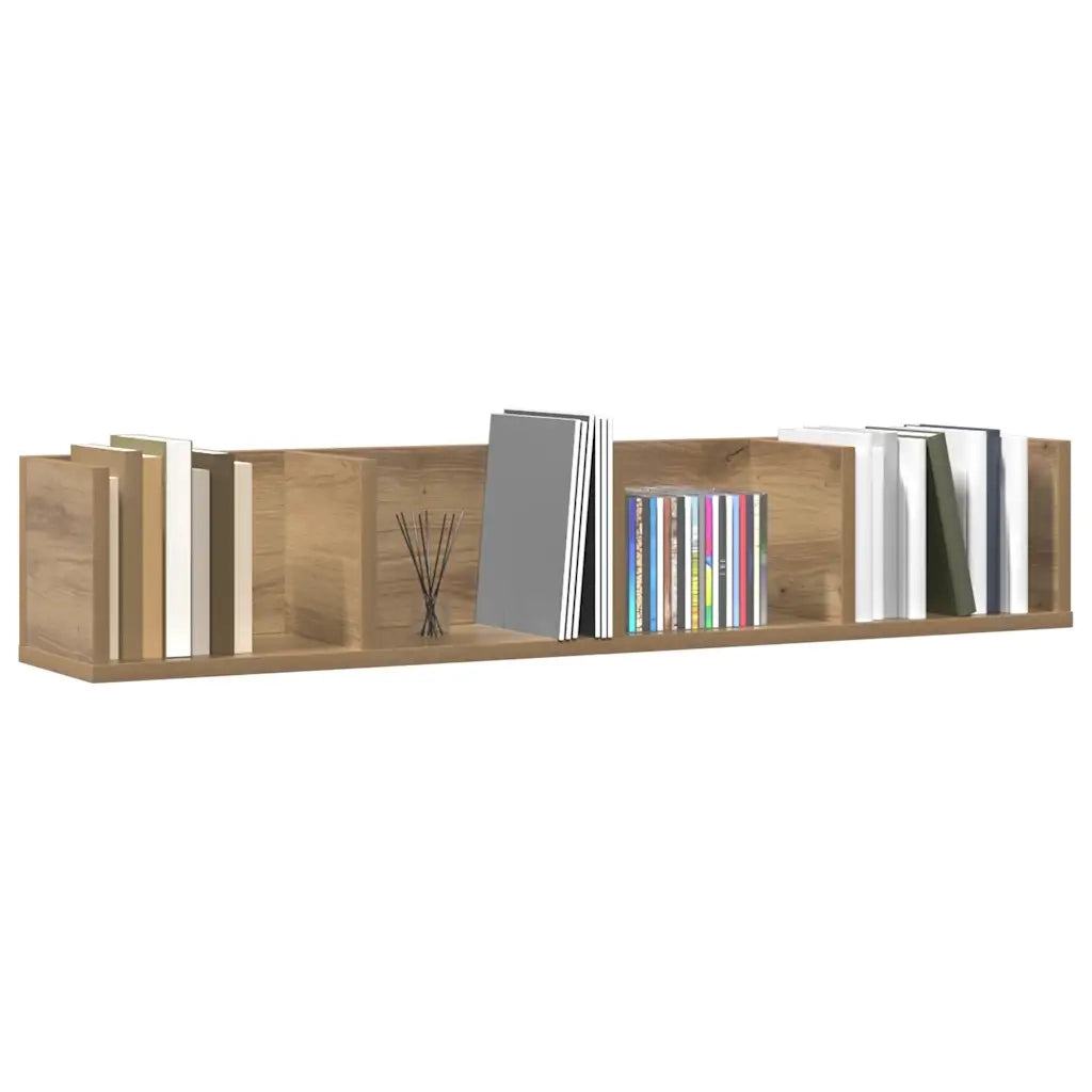 vidaXL Mensola a Muro CD Artigianale 100x18x18 cm Legno Multistrato