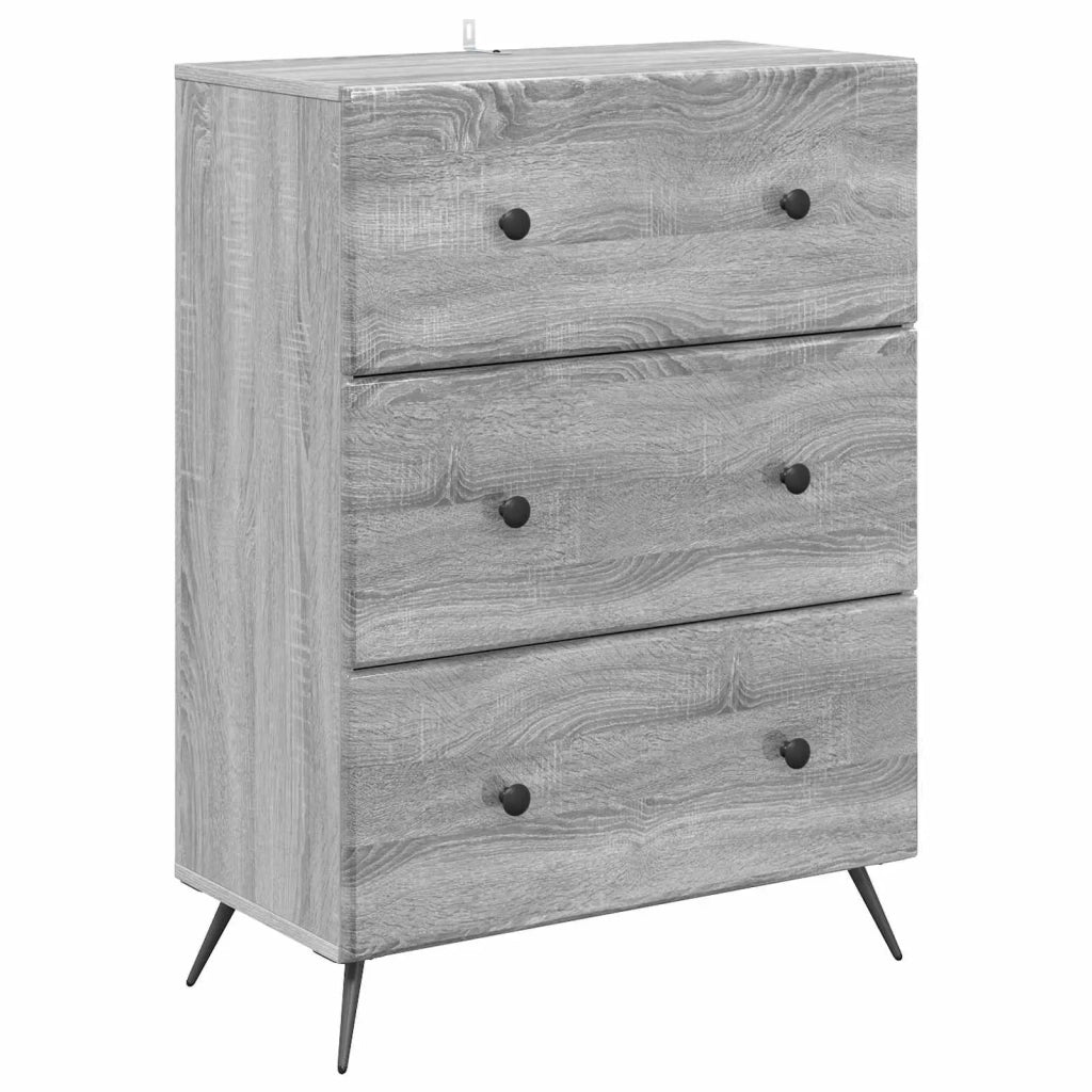 Mobile con Cassetti Grigio Sonoma 66 x 34,5 x 90 cm 895531