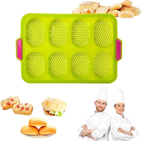 Forme per panini in silicone antiaderente per baguette, teglia per crostini, forma per pane francese - Cottura e forno