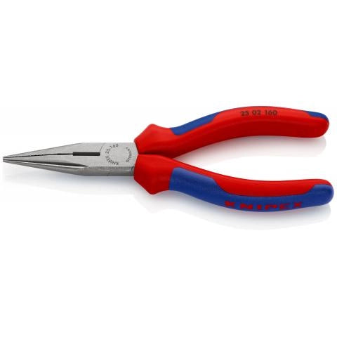PINZA PER MECCANICA 160MM – CON BECCHI MEZZOTONDI CON TRONCHESE (PINZA PER RADIOTECNICI) - KNIPEX 2502160