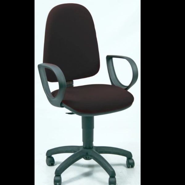 Sedia oper jupiter nera+bracc fissi - JUSB/EN