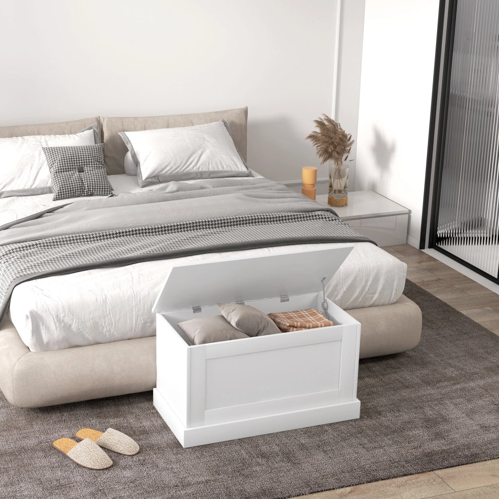 Cassa per giocattoli ¨C zephmum ¨C bianco, legno, 80x40x45