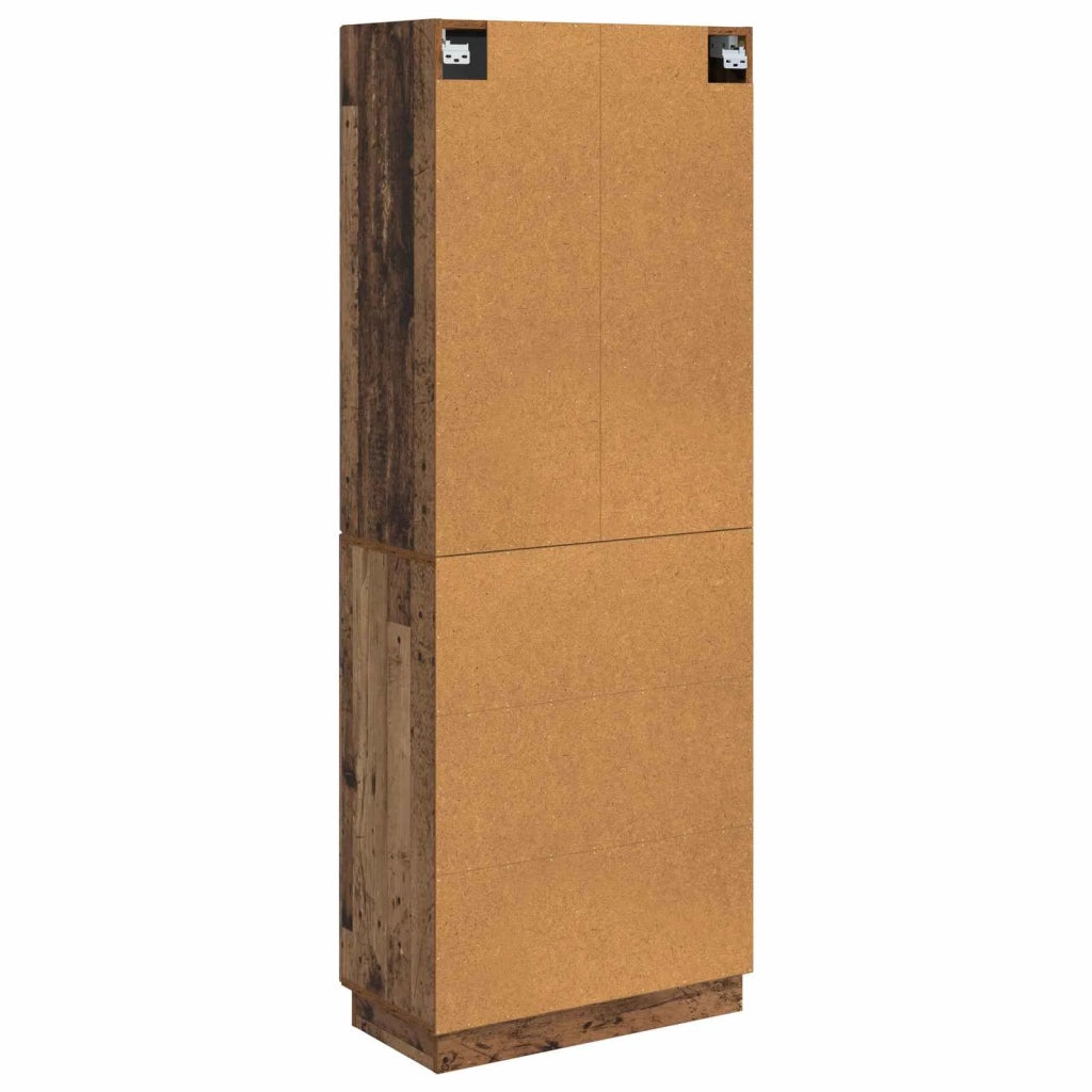 Set di armadi 2 pcs Legno antico Legno ingegnerizzato