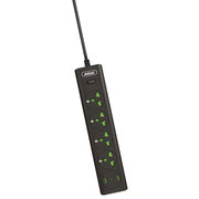 Trade Shop - Ciabatta Multipresa Elettrica 4 Prese+2 Porte Usb Ricarica Rapida Con Interruttore Q-px400 -