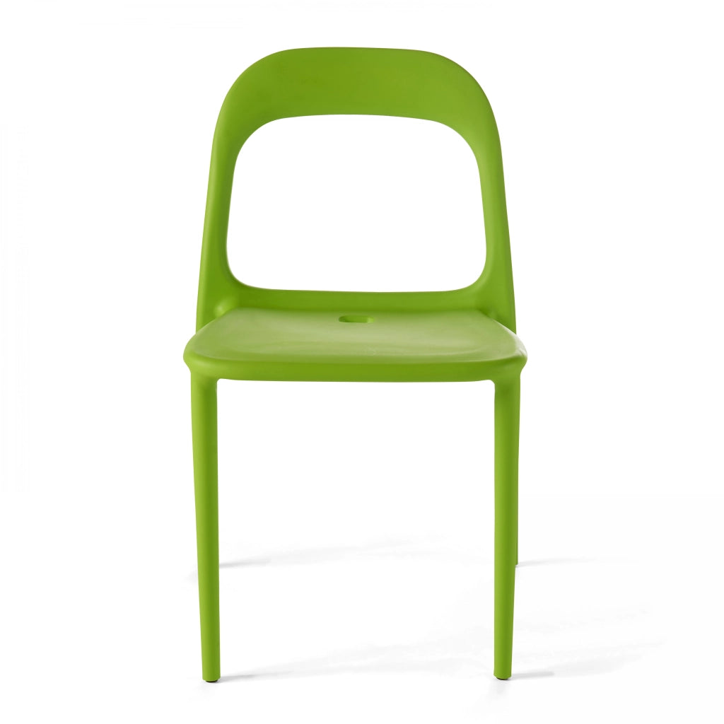 Oviala - Set di 4 sedie in plastica verde