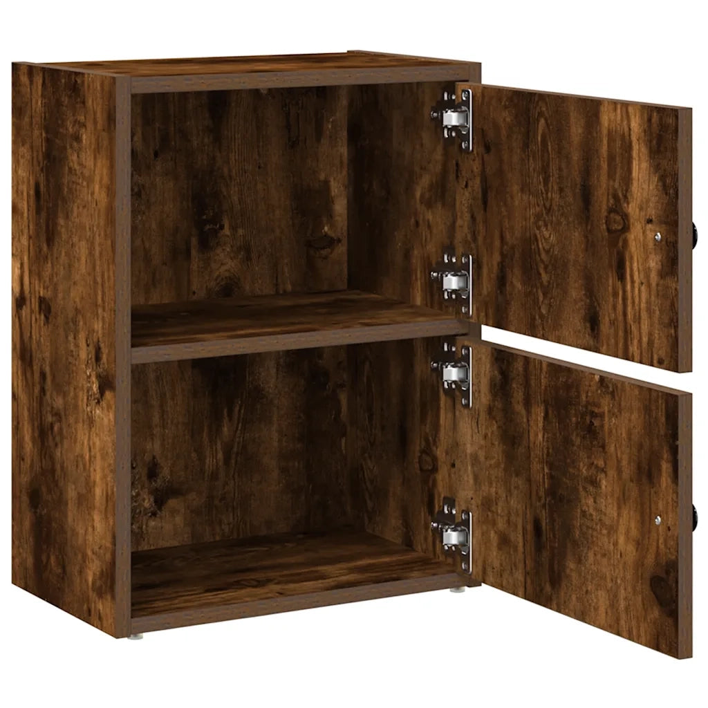 Libreria Rovere Fumo 40x24x52 cm in Legno Multistrato 860359