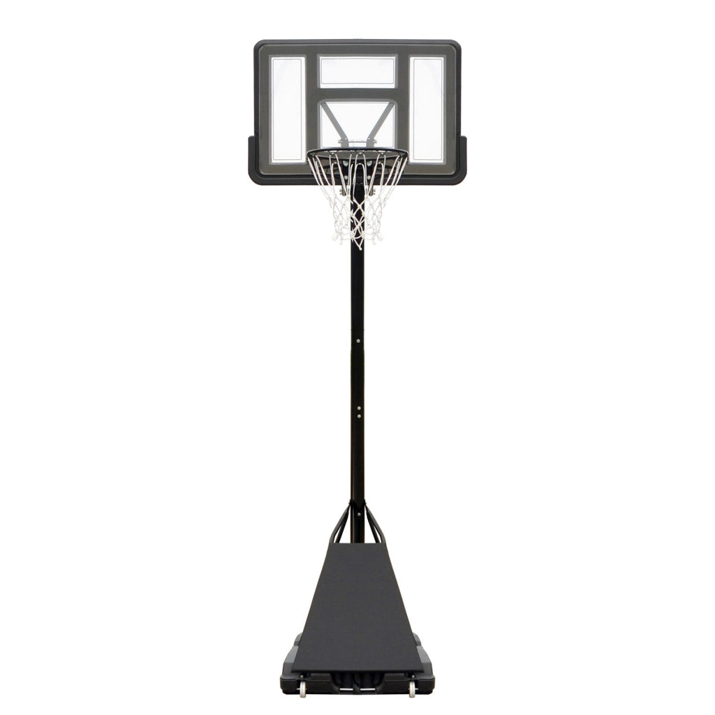 Canestro da Basket Esterno Altezza Allungabile 245-305 cm Base Zavorrabile Nero