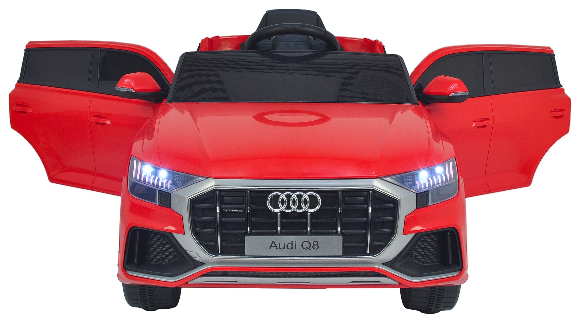 Macchina Elettrica per Bambini 12V con Licenza Audi Q8 Rossa