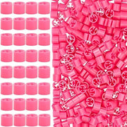 Etichette per capi d'abbigliamento, Etichette per cavi, Segna dimensioni per capi d'abbigliamento, Codifica colore, Etichette per capi d'abbigliamento, Clip per capi d'abbigliamento, 250 pezzi, colore rosa, materiale plastico