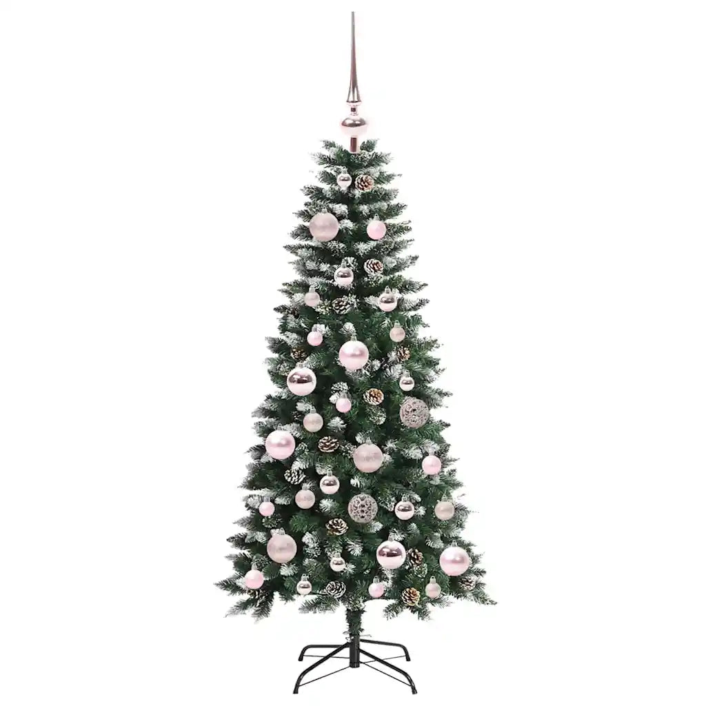 Albero di Natale artificiale con 150 LED Verde 120 cm 3395798