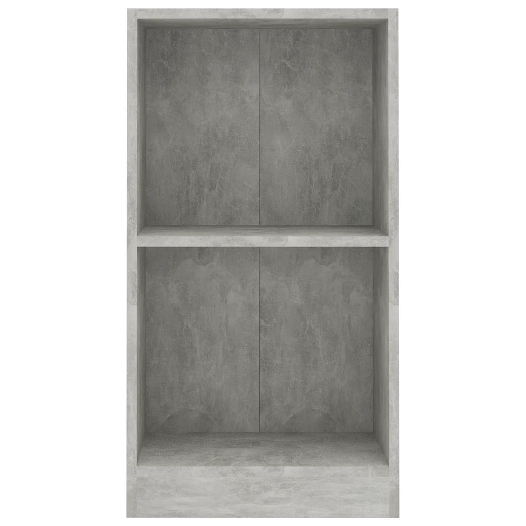 Libreria Grigio Cemento 40x24x75 cm in Legno Multistrato 800823