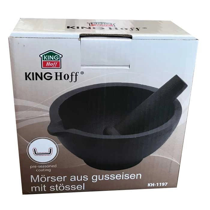 Set di mortaio e pestello in ghisa Kinghoff KH-1197