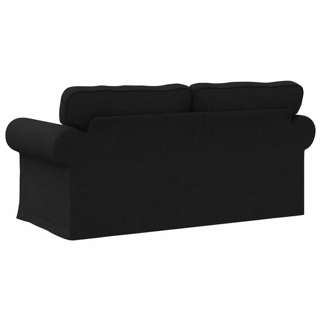 Divano Nero 175 x 82 x 80 cm Tessuto
