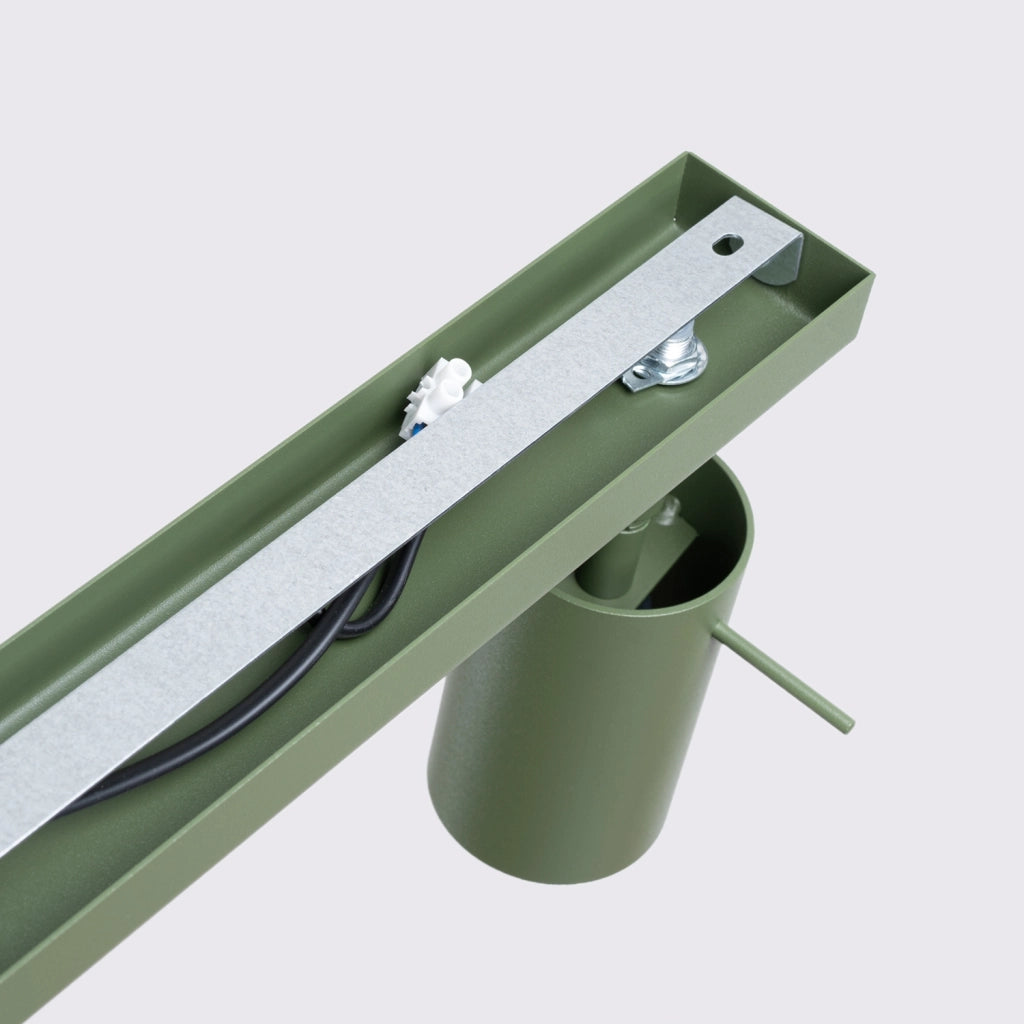 Plafoniera TORQUE Pure Lume verde oliva 81cm 4xGU10