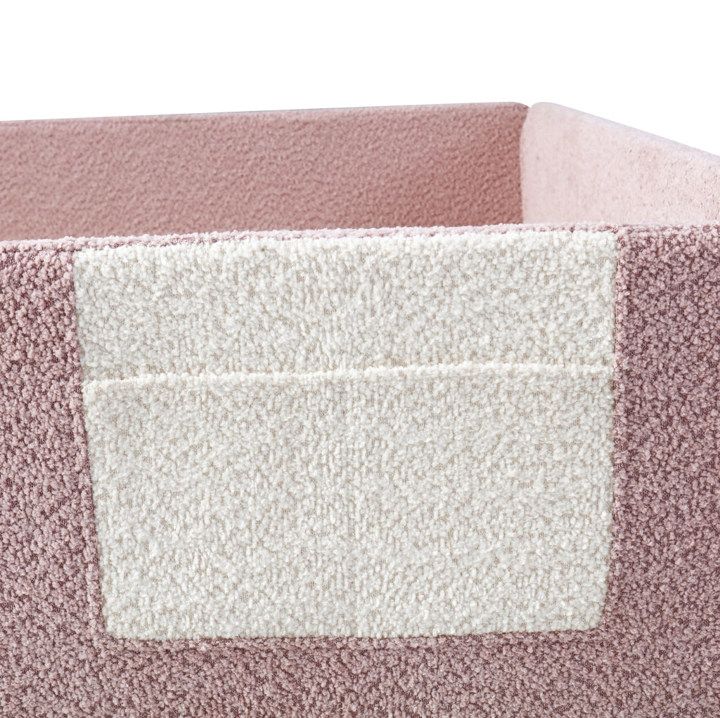 Letto imbottito per bambini 140x190 cm in velluto rosa