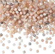 Set di Perle Naturale 364 Stuks - Perle di Pietra Lunare - 2 Filari - 2 mm Lavorate a Facette - Creazione di Gioielli - Ideale per Gioielli Yoga