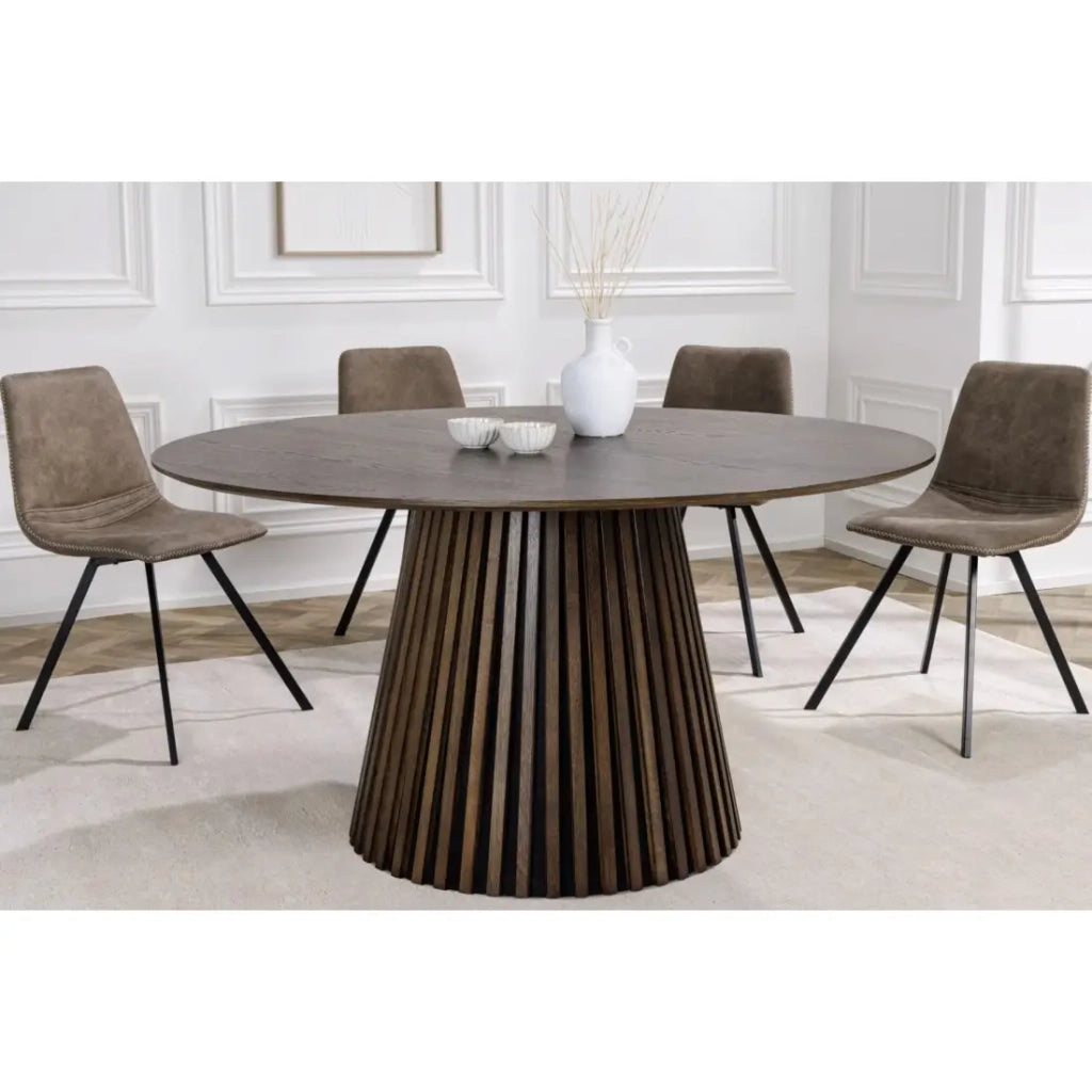 Tavolo da pranzo KANOVA – Rotondo 140 cm – Stile contemporaneo