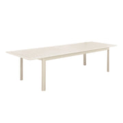 Tavolo da giardino allungabile in alluminio, 10 posti, beige