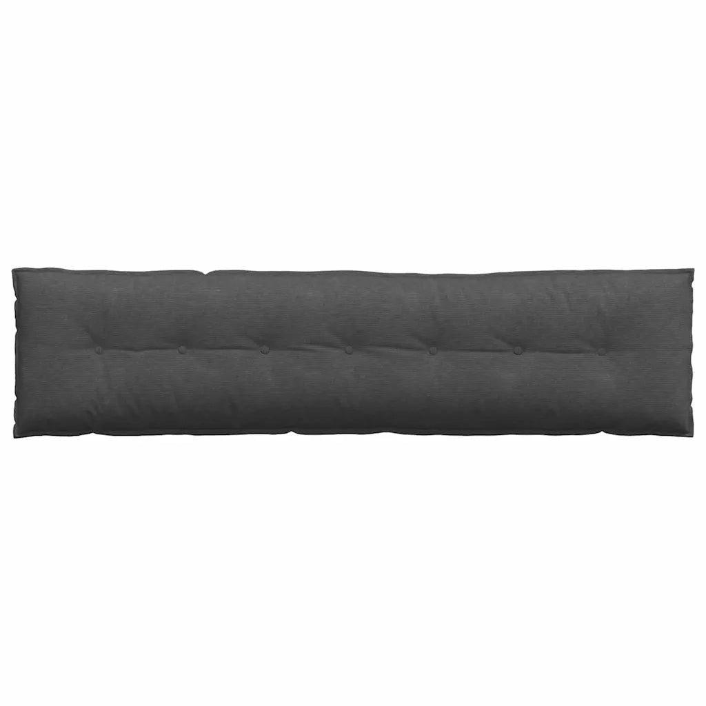 Cuscino per Schiena Grigio scuro 200 x 50 cm Tessuto in Cords 42014995