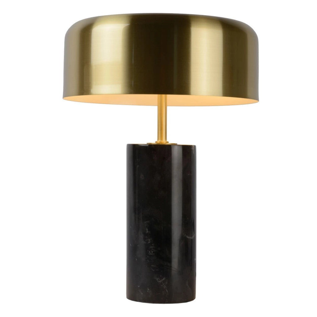 Lampada da tavolo Lucide Mirasol marmo ottone G9 30cm