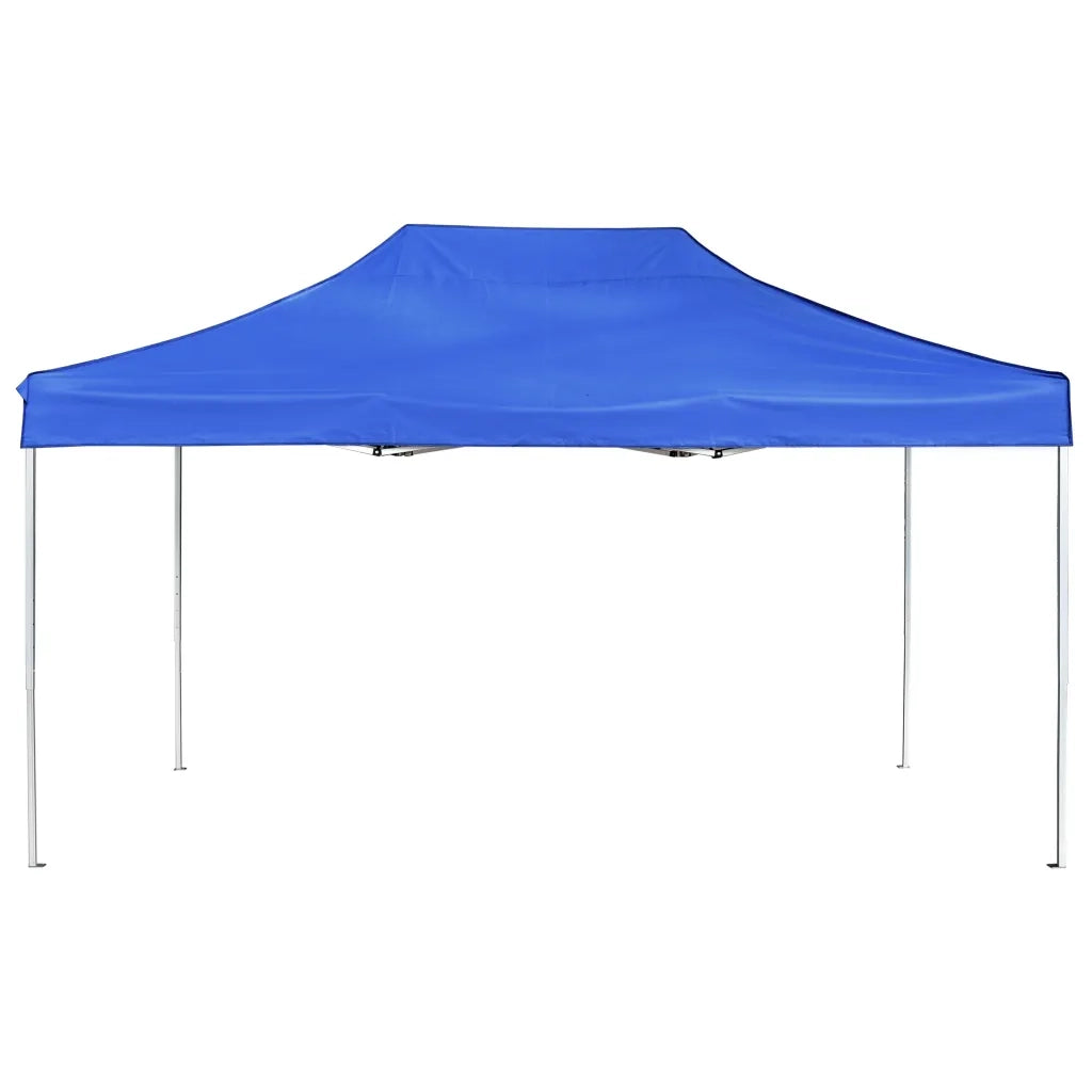 Gazebo Professionale Pieghevole Alluminio 4,5x3 m Blu 45492