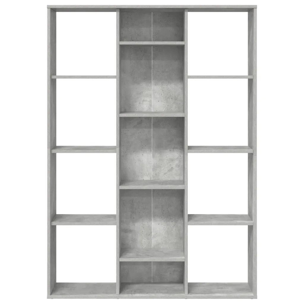 Libreria/Divisorio Ambienti | Divider per stanze | Paravento Grigio Cemento 100x24x140 cm in Multistrato