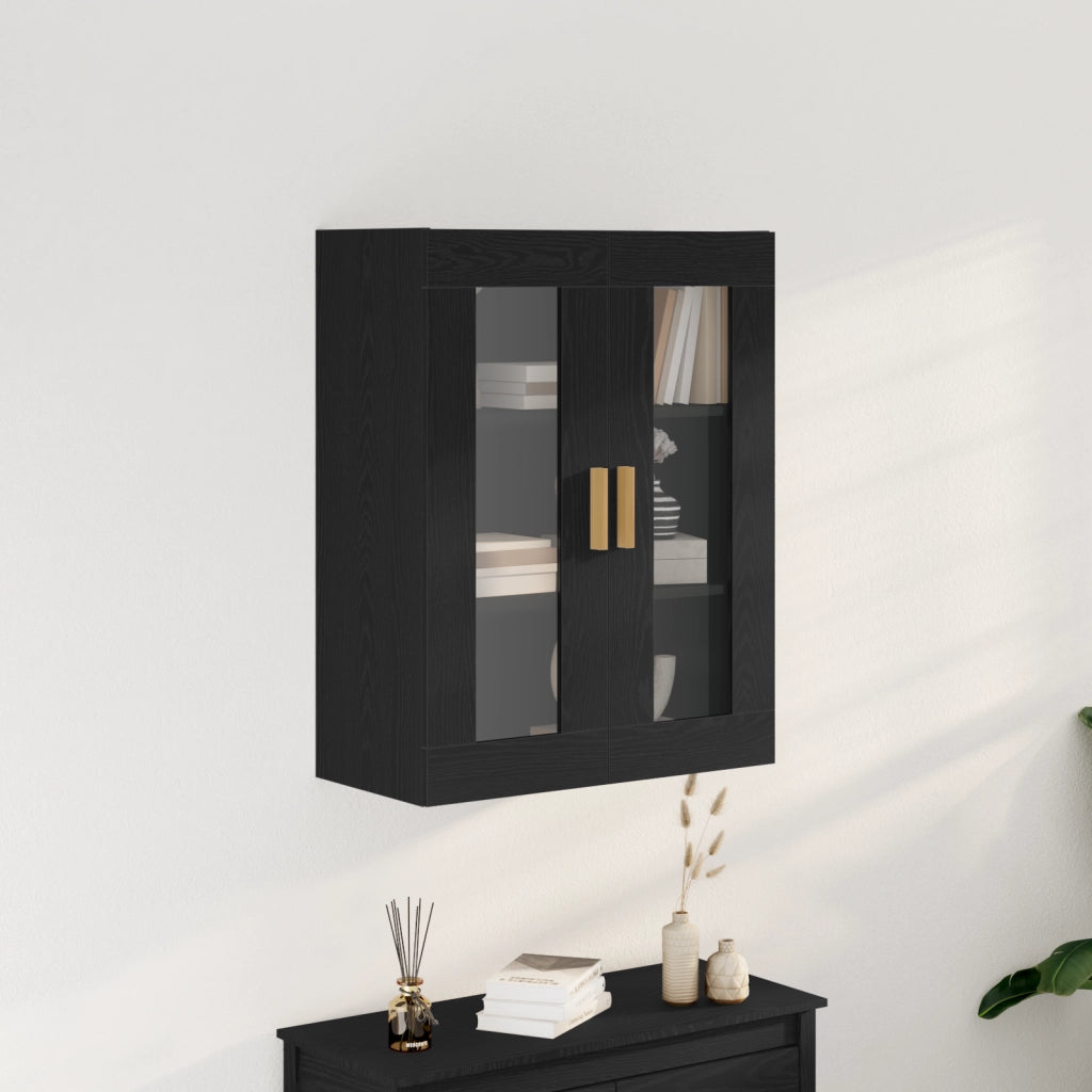 Armadio da Parete in Rovere Nero - 69.5x34x90 cm
