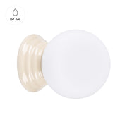 Applique bagno ALBANO Pure Lume beige sfera opale G9 IP44