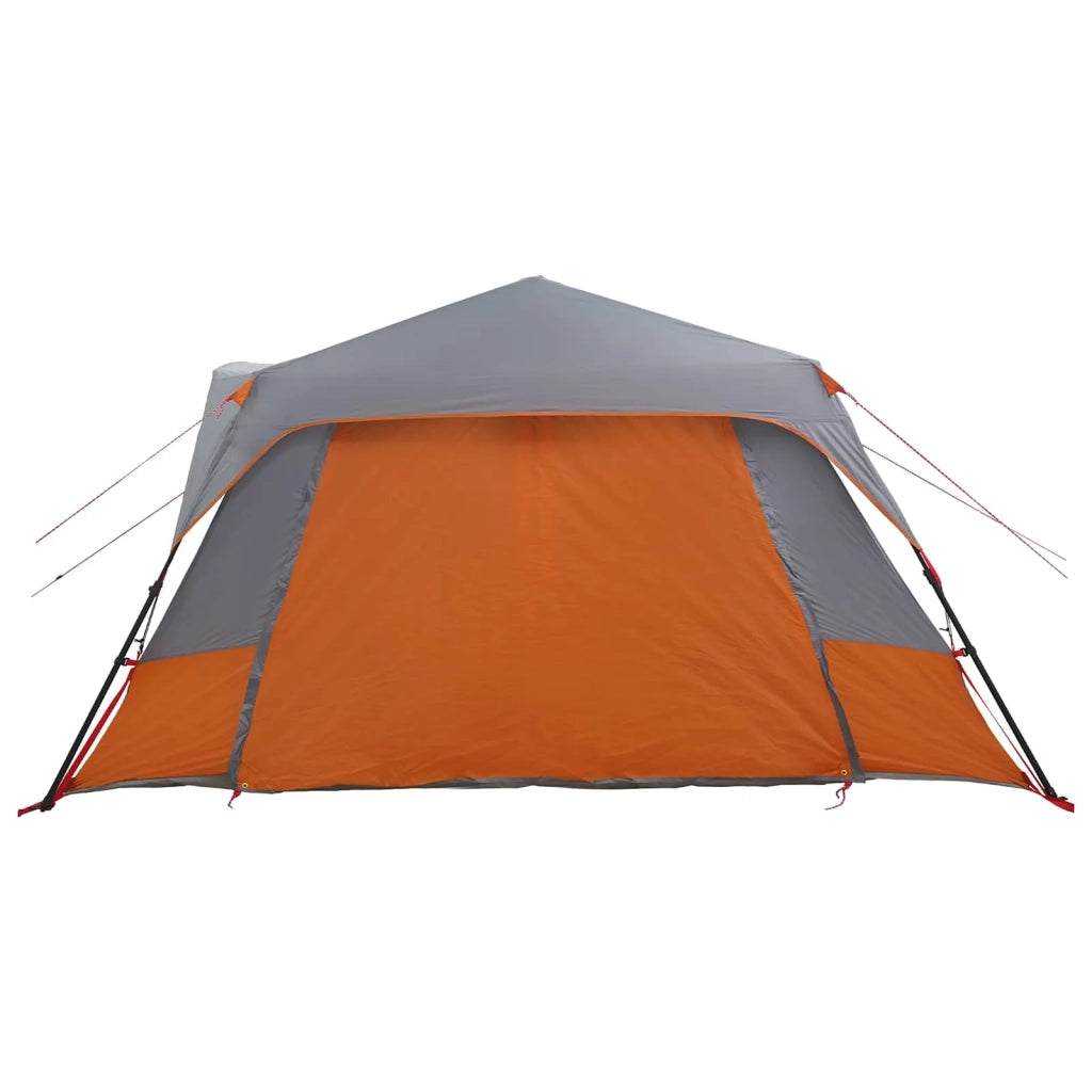 Tenda Istantanea Grigio e arancione 10 persone 42017489