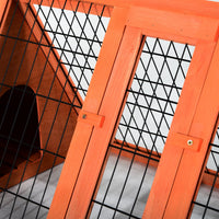 Gabbia per Conigli in Legno di Abete 118x50x45 cm