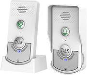 Sistema di allarme per la casa, comunicazione wireless tra stanze, batteria ricaricabile sostenibile, apparecchiatura di comunicazione adatta per uffici domestici e aule scolastiche.