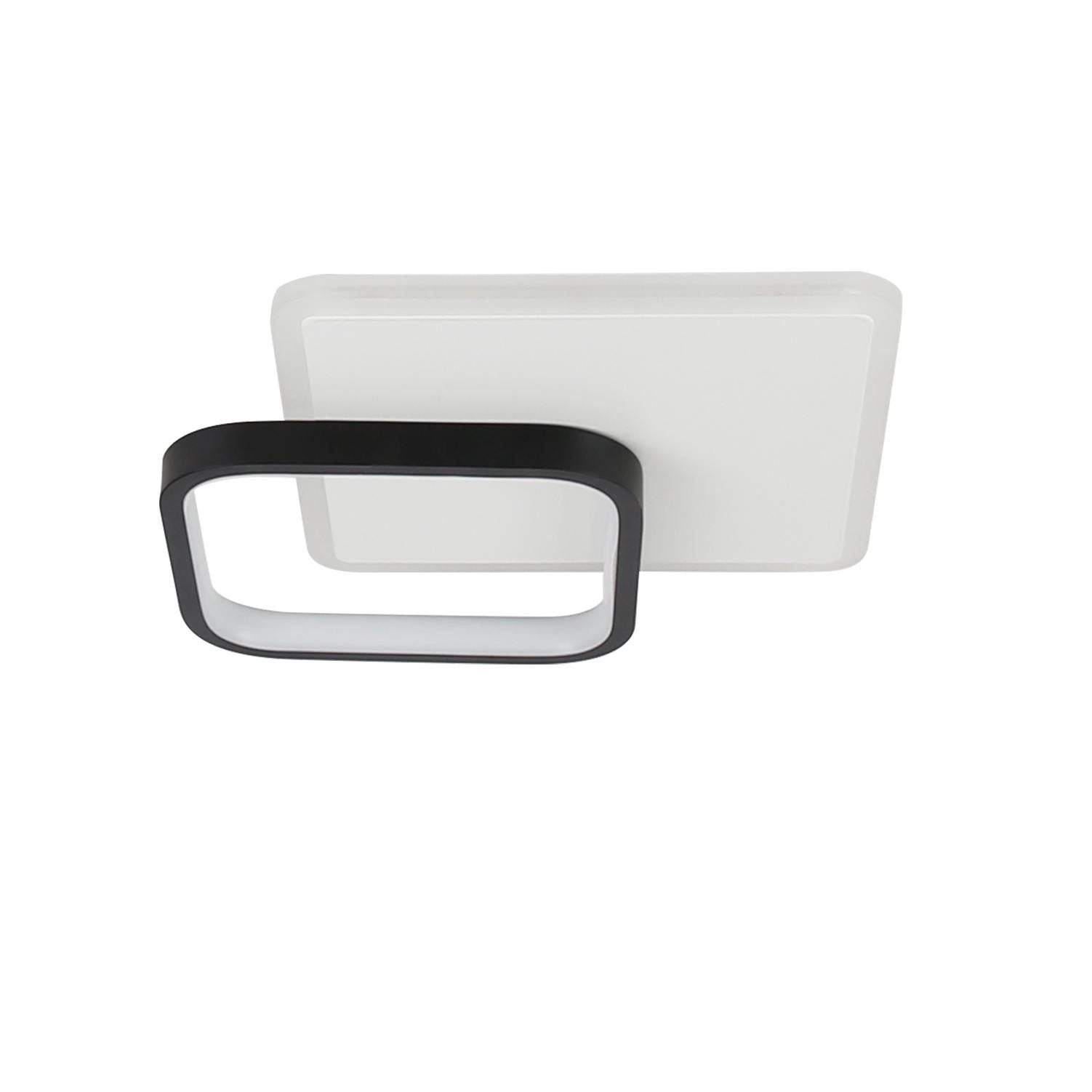 ZMH Lampada da soffitto LED design moderno bianco nero acrilico per soggiorno