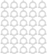 Adattatore Lampenkap Set da 30 pezzi - Adattatore E27 a E14 in Polipropilene Bianco - Adattatore per Altezza e Bassa Lampenkappen