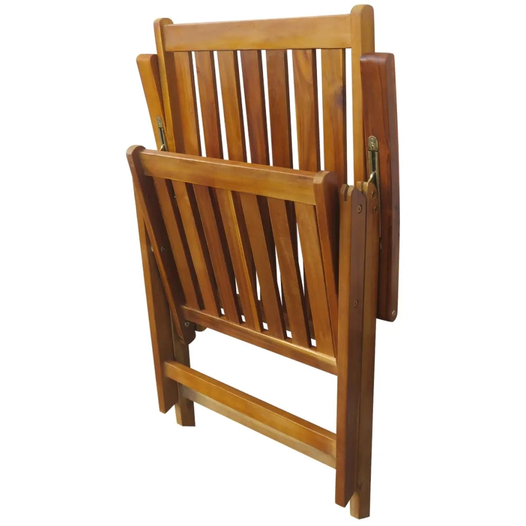 Set da Pranzo da Giardino 7 pz in Legno Massello di Acacia 42611