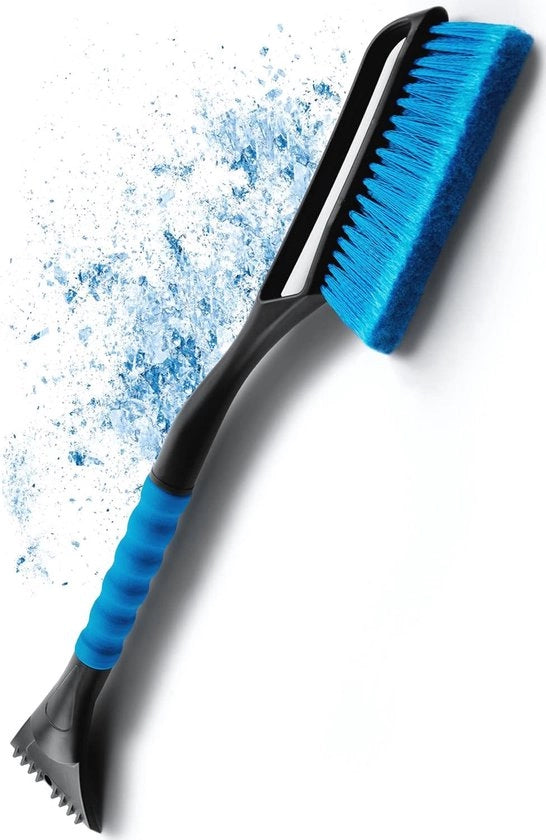 Scrapatrice di ghiaccio ergonomico con spazzola - Rapida e Potente - 1 pezzo - Sostenibile