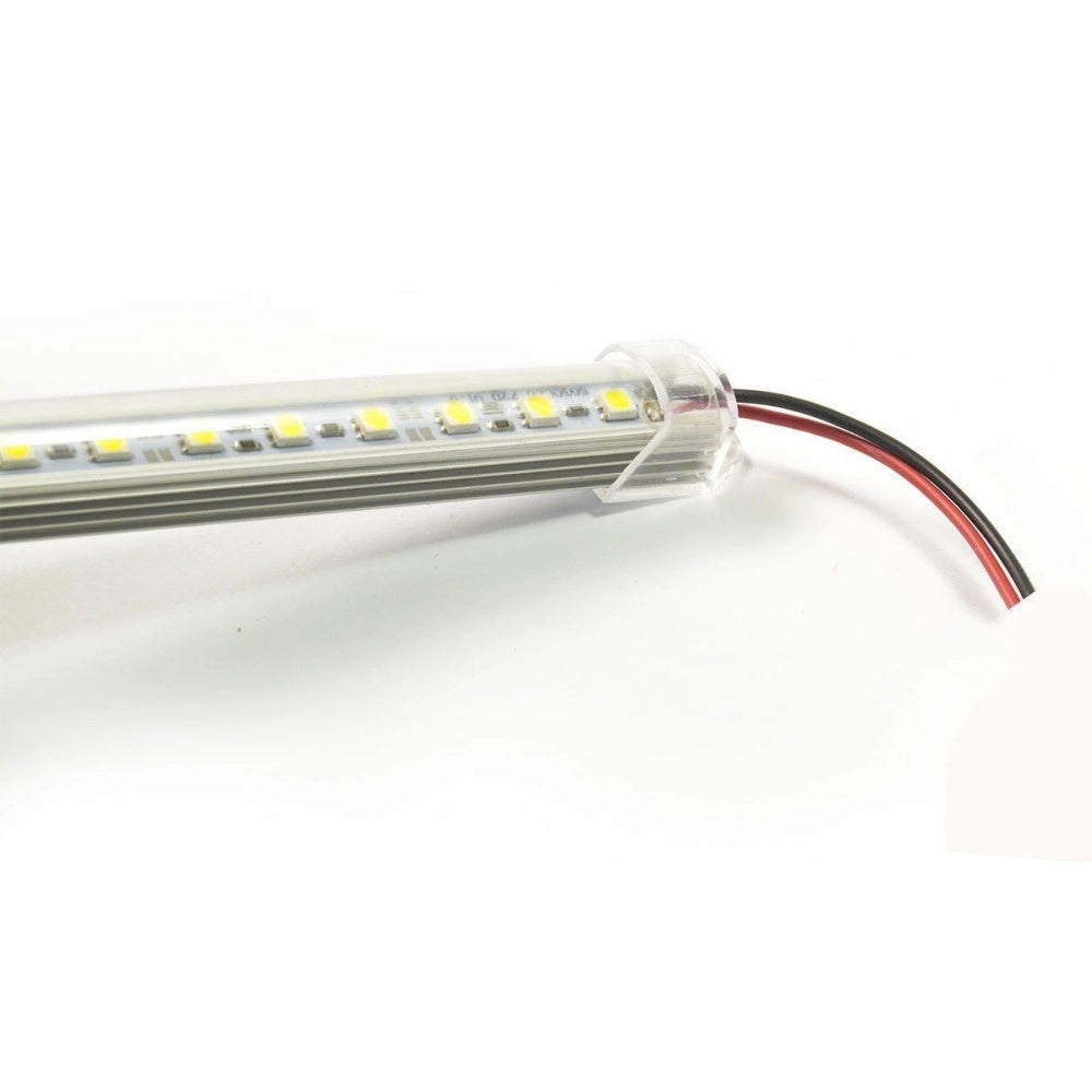 Trade Shop - Striscia Led Barra Rigida Profilo Alluminio Copertura Plexiglass 2mt M Metri -